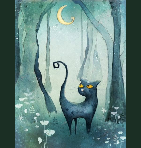 wandering cat art