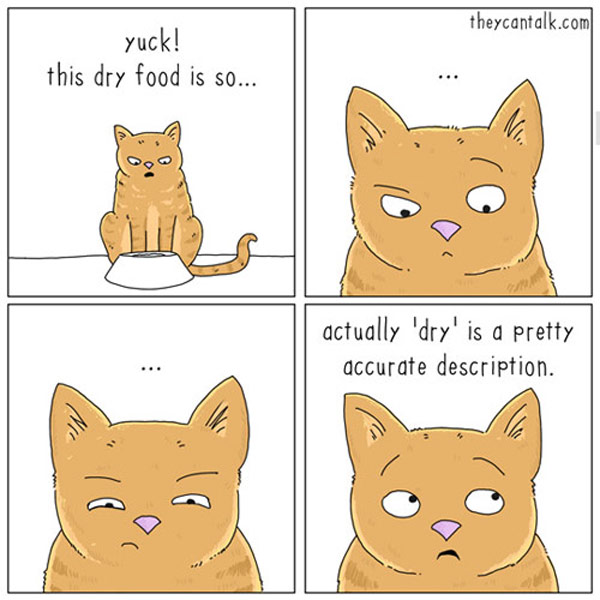  cat eating comic