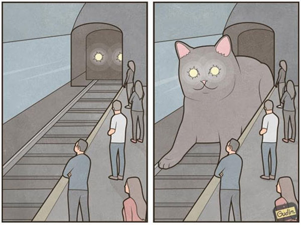 all aboard the subway cat comic