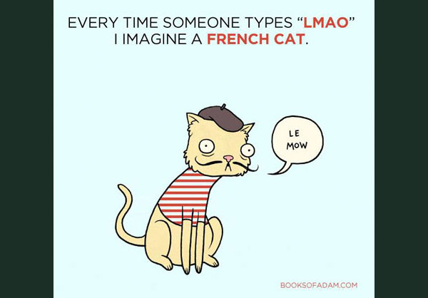 french cat  comic