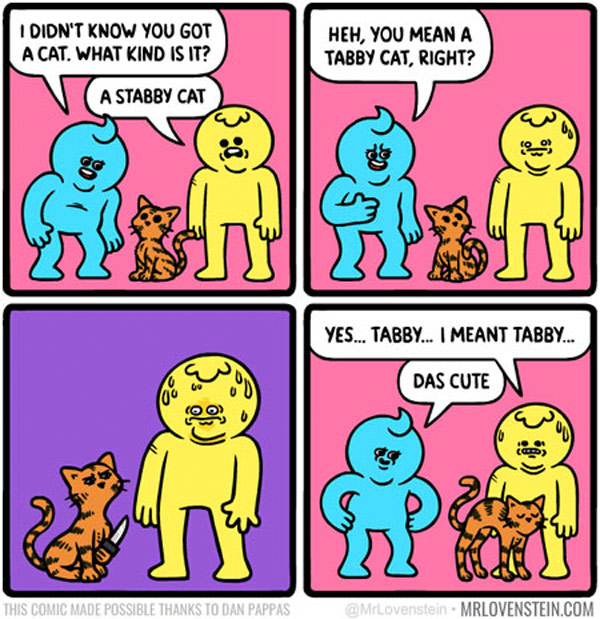 stabby cat  comic