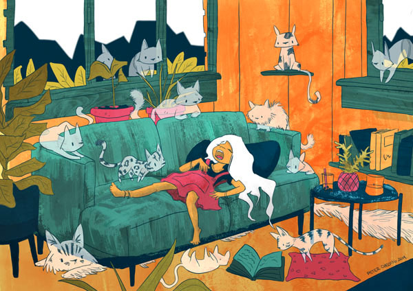ghost cat art