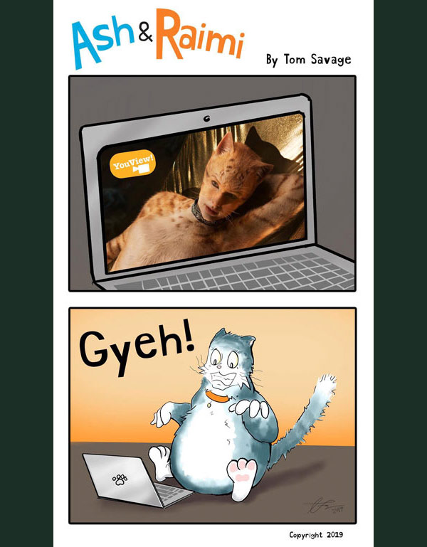 aghast cat comic